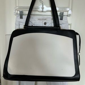 Black and white tote bag